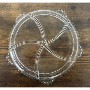 Vintage‎ Imperial Candlewick 5-Part Devided Relish Dish Platter Serving Plate